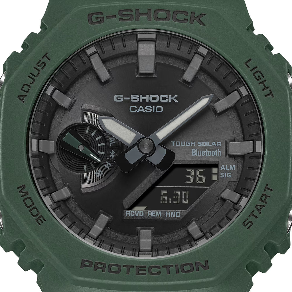 Relógio Casio G-SHOCK Carbon Core Guard GA-B2100-3ADR *Bluetooth e Tough Solar