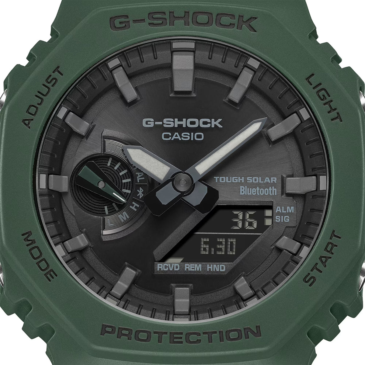 Relógio Casio G-SHOCK Carbon Core Guard GA-B2100-3ADR *Bluetooth e Tough Solar