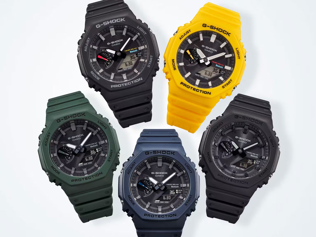 Relógio Casio G-SHOCK Carbon Core Guard GA-B2100-3ADR *Bluetooth e Tough Solar