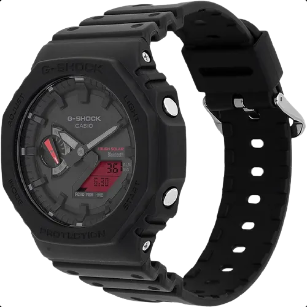 Relógio G-SHOCK Carbon Core Guard GA-B2100BBR-1ADR *Bluetooth e Tough Solar