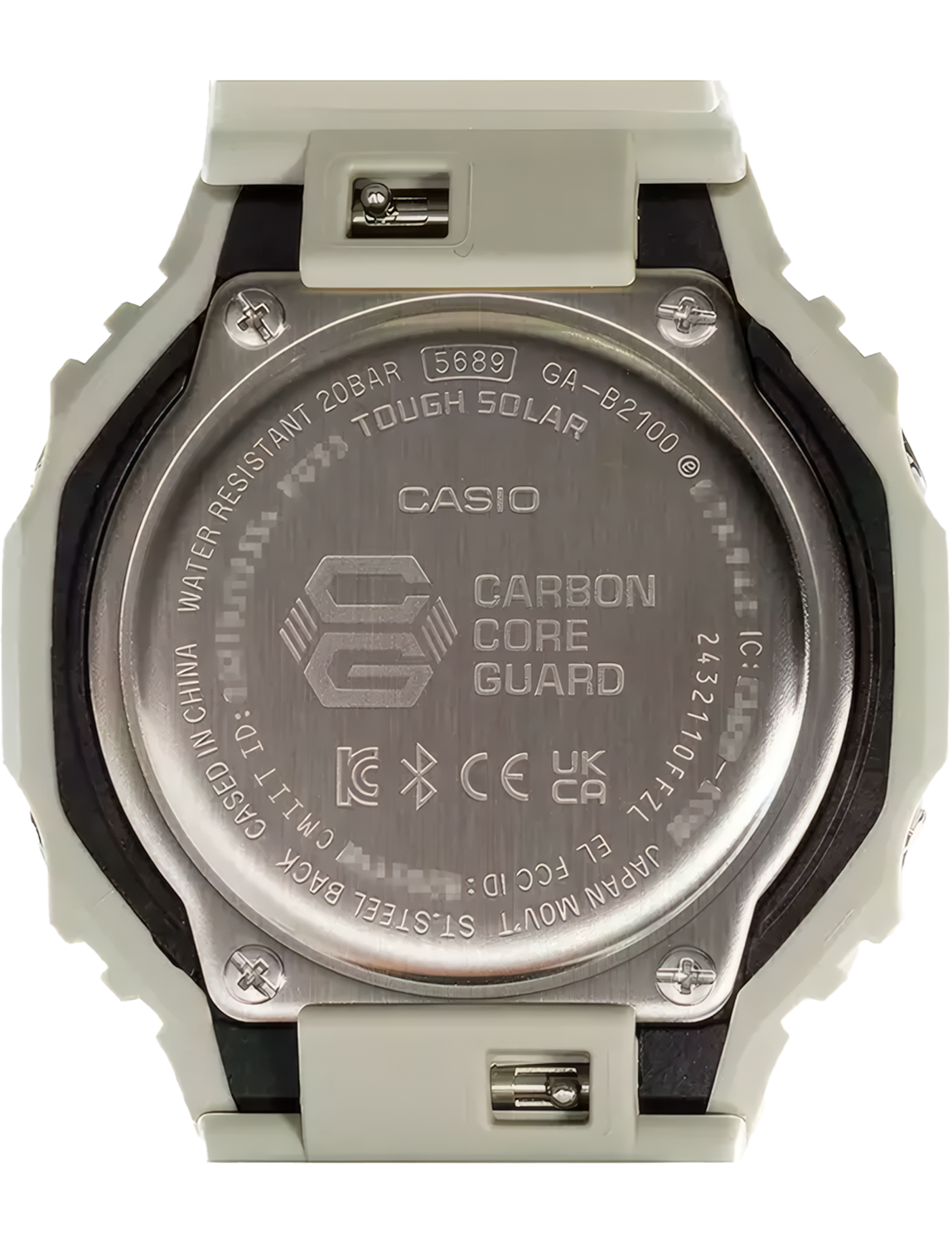 Relógio Casio G-SHOCK Carbon Core Guard Urban Utility GA-B2100LUU-5ADR *Bluetooth e Tough Solar