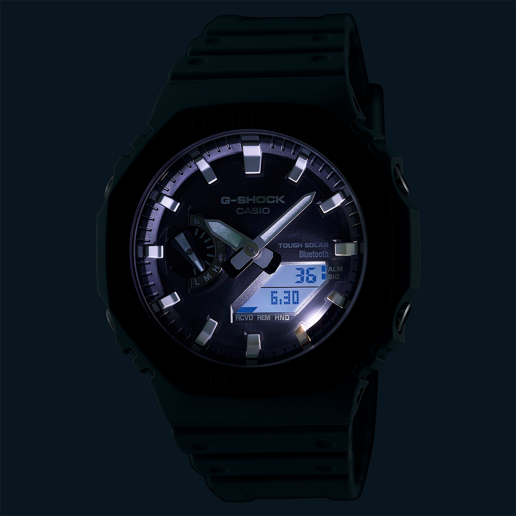 Relógio Casio G-SHOCK Carbon Core Guard Urban Utility GA-B2100LUU-8ADR *Bluetooth e Tough Solar