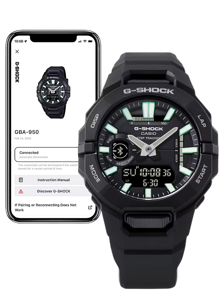 Relógio G-SHOCK G-SQUAD GBA-950-1ADR *Bluetooth