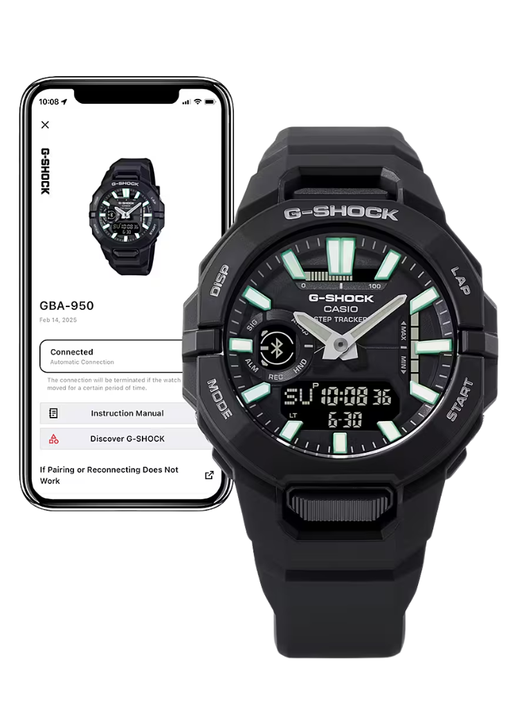 Relógio G-SHOCK G-SQUAD GBA-950-2ADR *Bluetooth