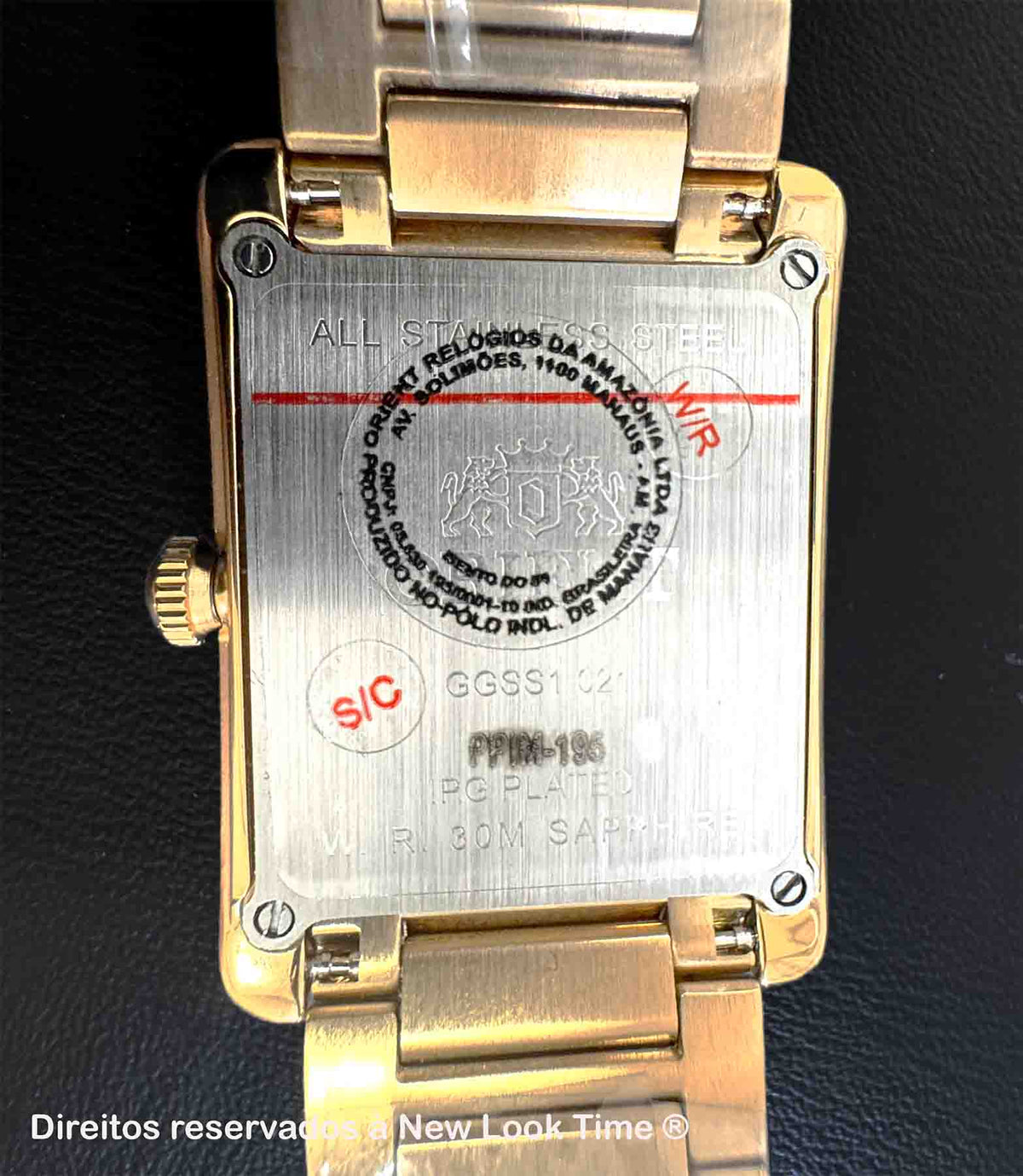 Relógio ORIENT Eternal Tank GGSS1021 *Safira