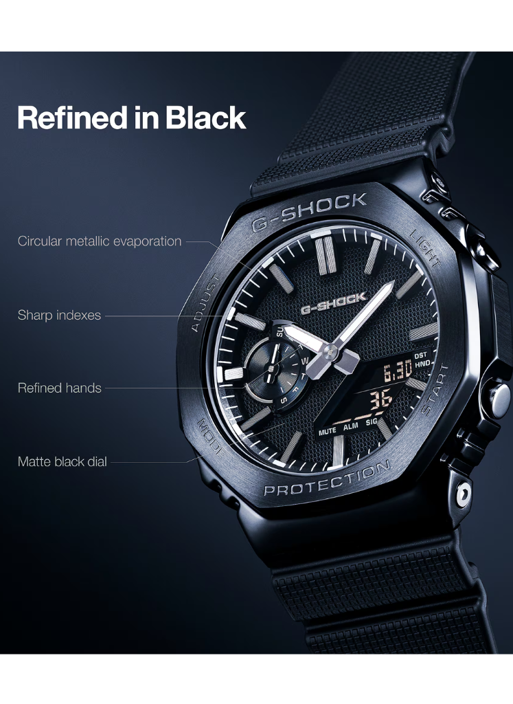 Relógio Casio G-SHOCK G-Metal GM-2100LXB-1A *LUXE BLACK