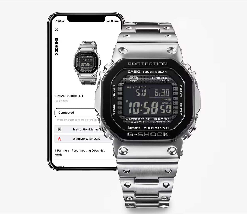 Relógio Casio G-SHOCK *Tough Solar e Bluetooth GMW-B5000BT-1DR