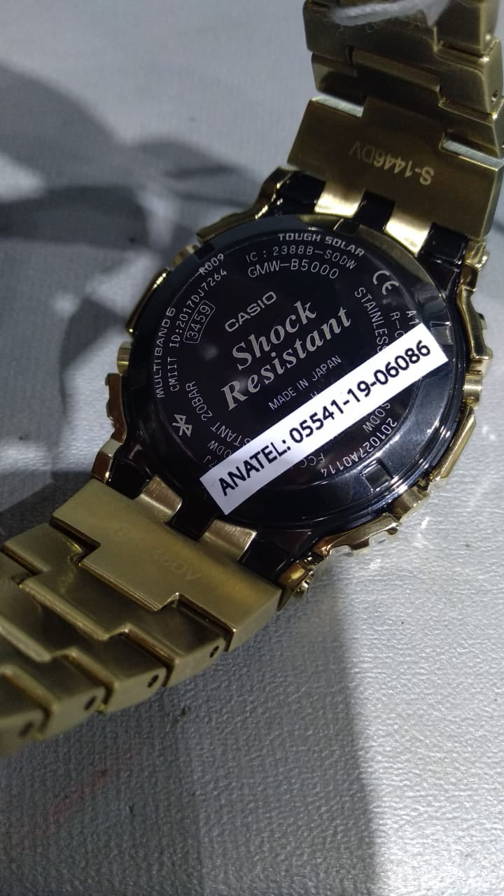 Relógio CASIO G-Shock GMW-B5000GD-9DR *Solar - Bluetooth - Made in Japan