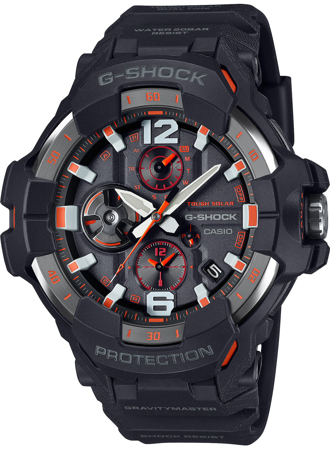 Relógio Casio G-SHOCK GravityMaster GR-B300-1A4DR *Carbon, Solar