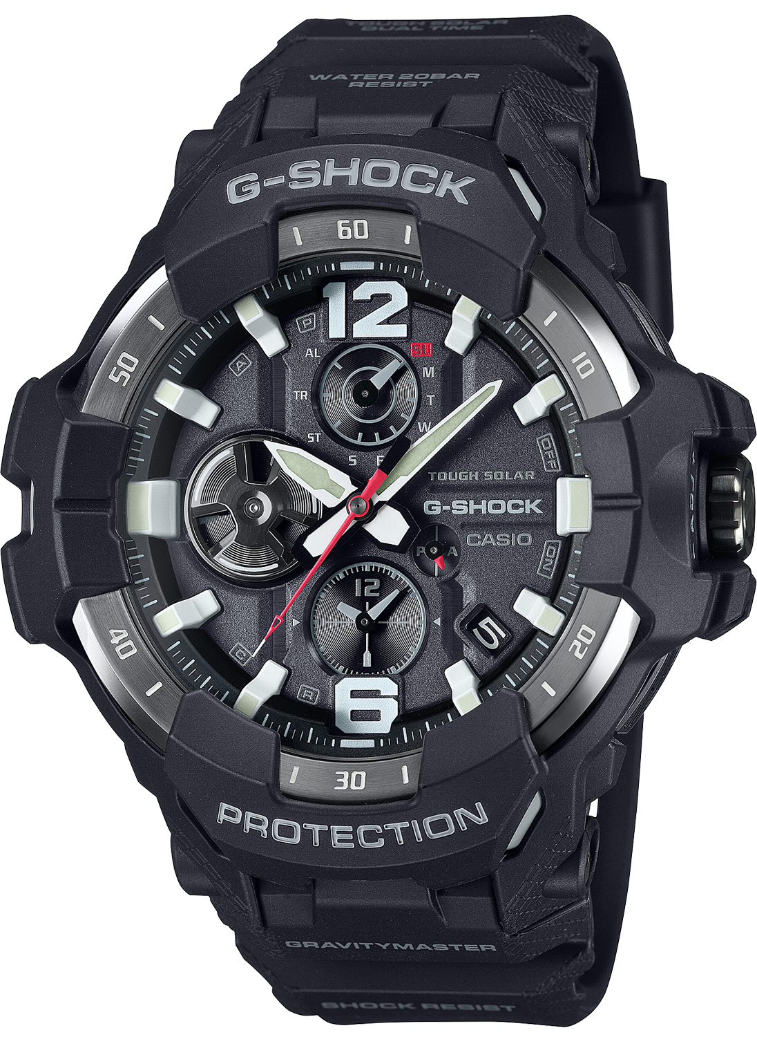 Relógio Casio G-SHOCK GravityMaster GR-B300-1ADR *Carbon, Solar