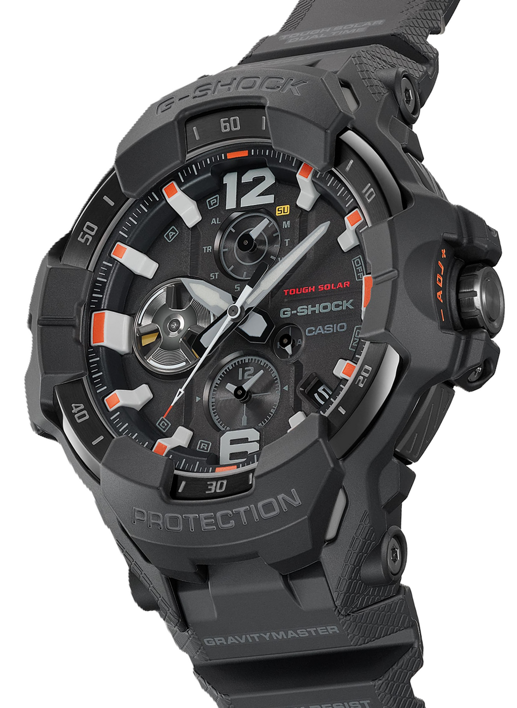 Relógio Casio G-SHOCK GravityMaster Black and Emergency Colors GR-B300EC-1ADR *Carbon, Solar