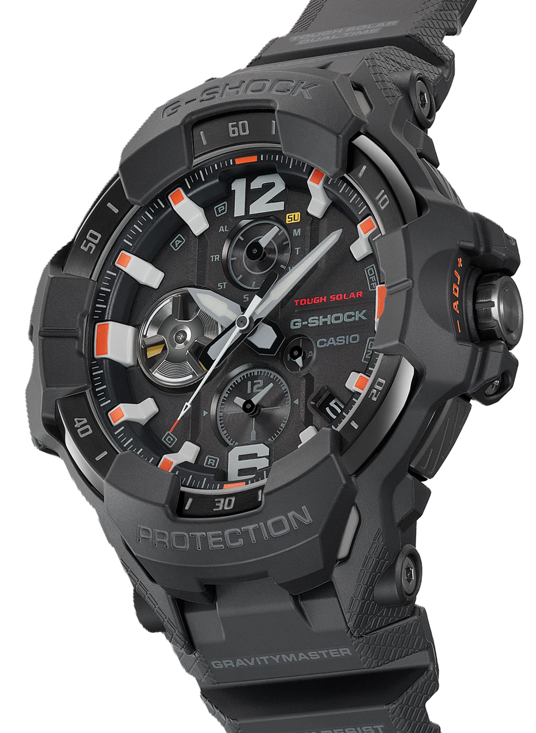 Relógio Casio G-SHOCK GravityMaster Black and Emergency Colors GR-B300EC-1ADR *Carbon, Solar