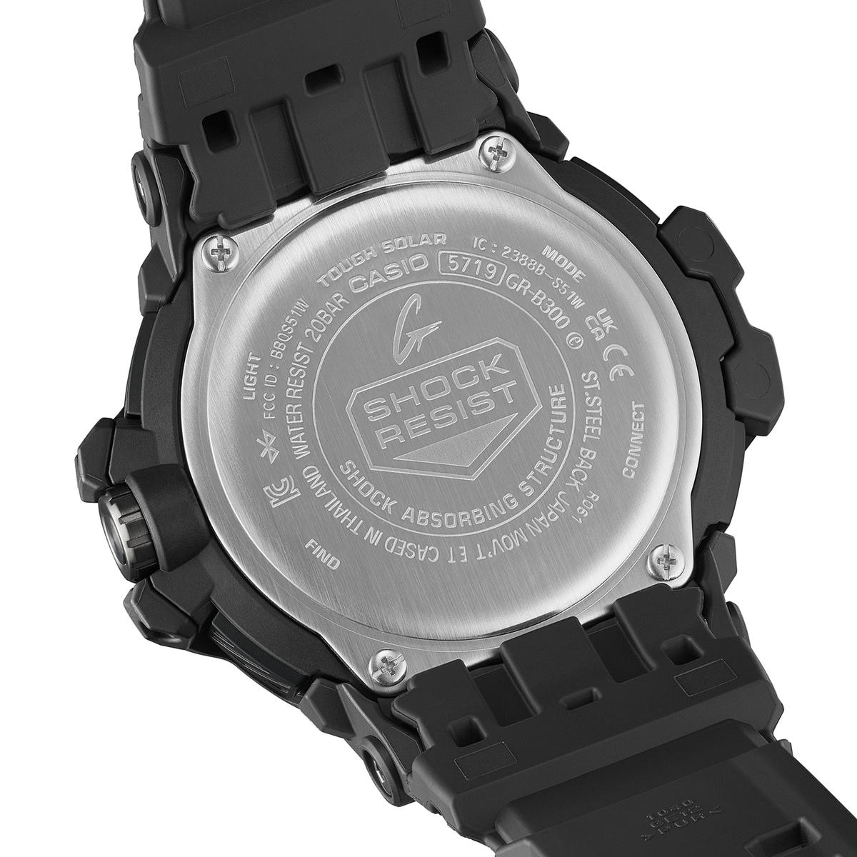 Relógio Casio G-SHOCK GravityMaster Black and Emergency Colors GR-B300EC-1ADR *Carbon, Solar