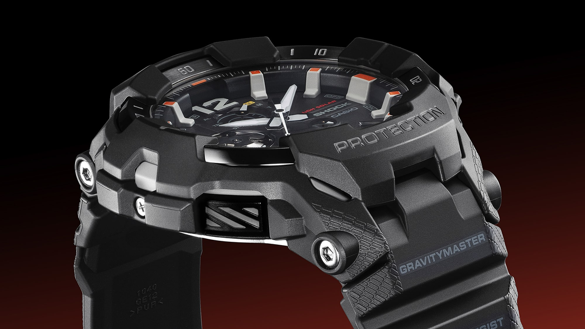 Relógio Casio G-SHOCK GravityMaster Black and Emergency Colors GR-B300EC-1ADR *Carbon, Solar