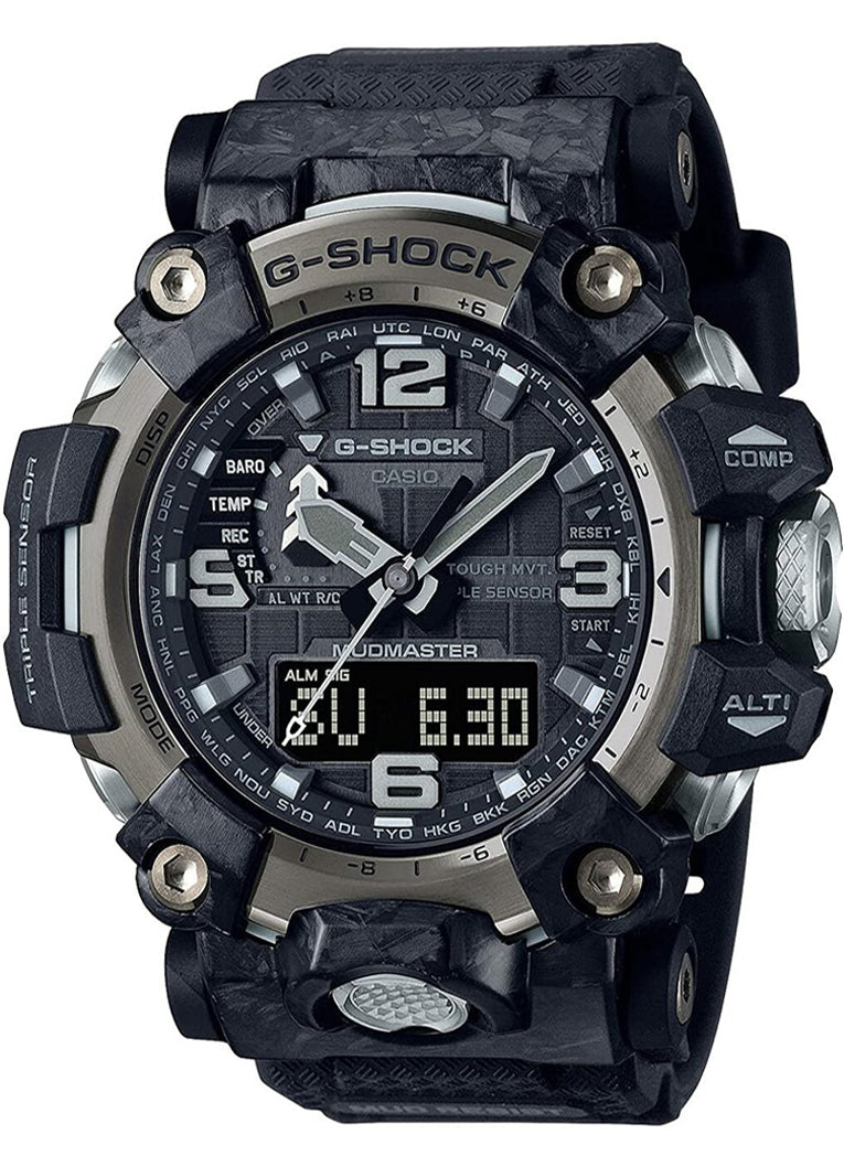 Relógio Casio G-SHOCK Mudmaster GWG-2000-1A1 *Carbon, Solar, Safira