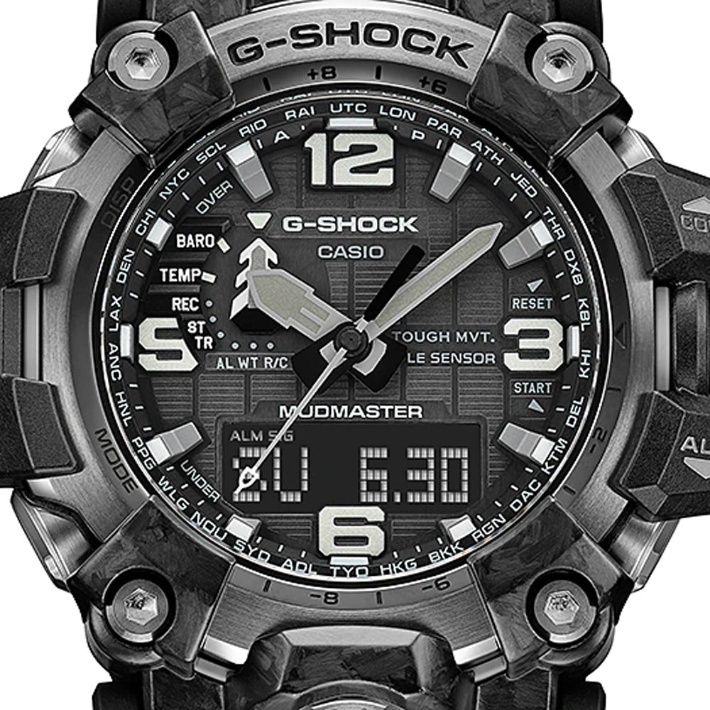 Relógio Casio G-SHOCK Mudmaster GWG-2000-1A1 *Carbon, Solar, Safira