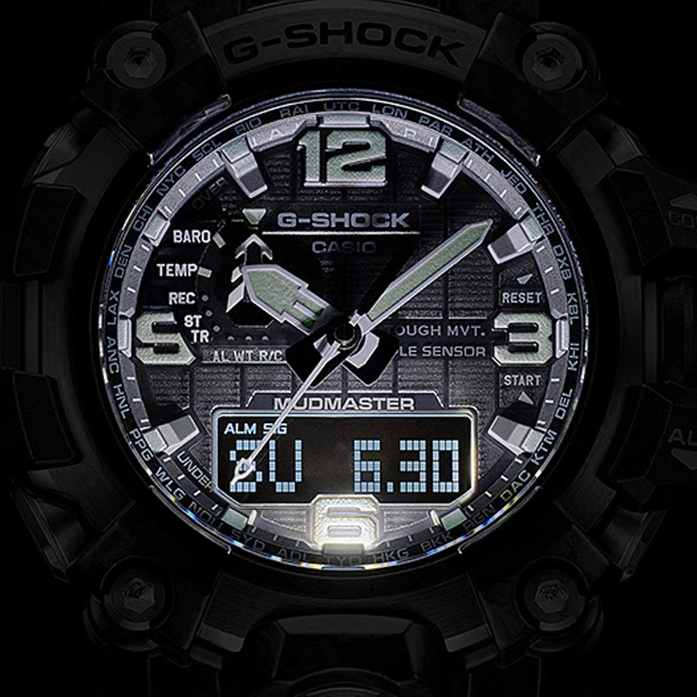 Relógio Casio G-SHOCK Mudmaster GWG-2000-1A1 *Carbon, Solar, Safira