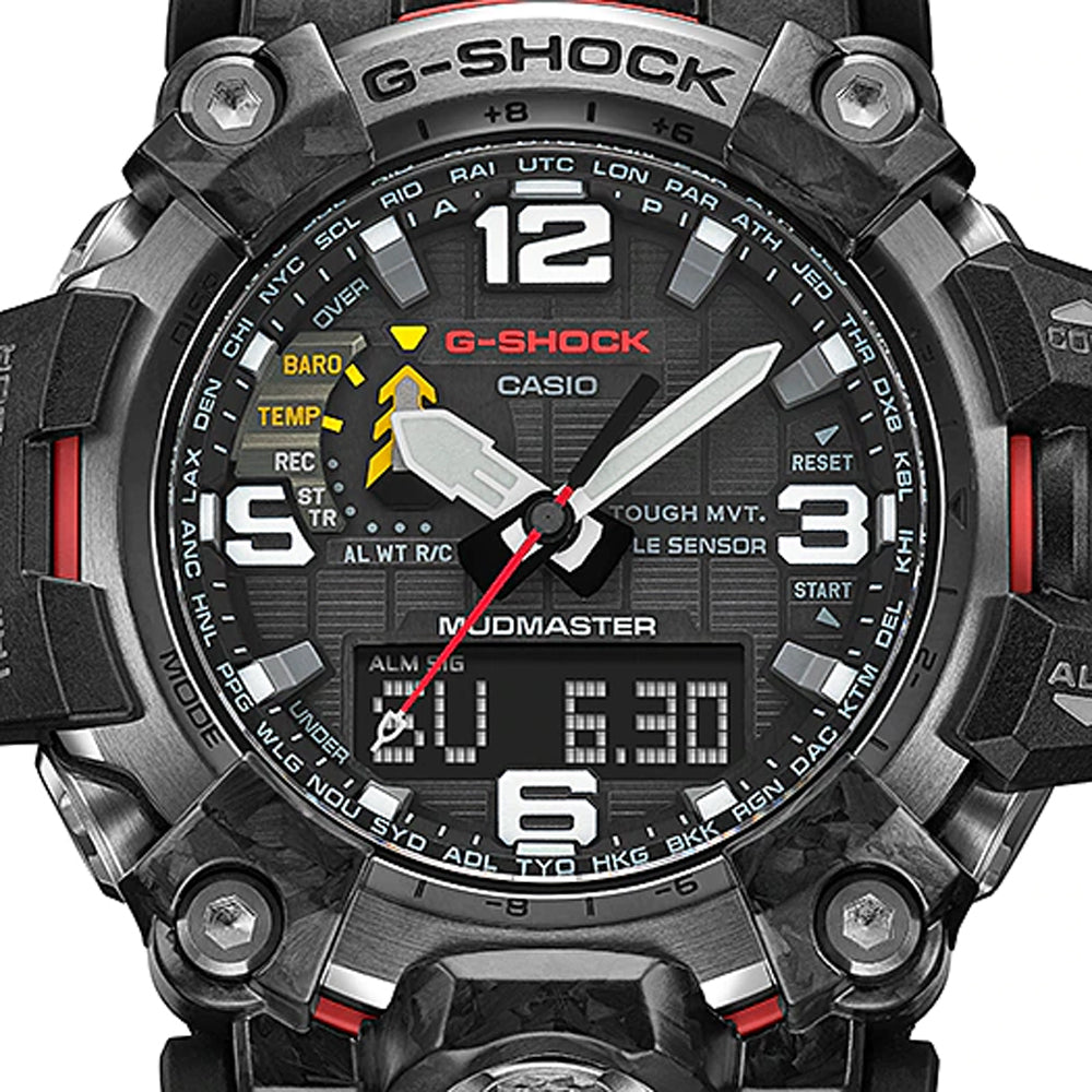 Relógio Casio G-SHOCK Mudmaster GWG-2000-1A3 *Carbon, Solar, Safira