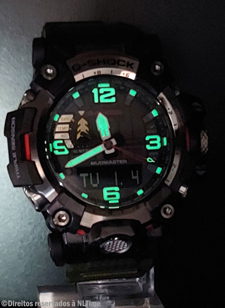 Relógio Casio G-SHOCK Mudmaster GWG-2000-1A3 *Carbon, Solar, Safira