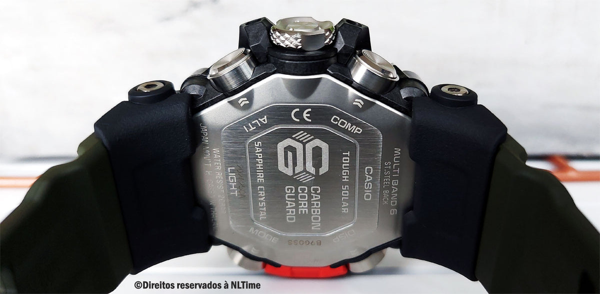 Relógio Casio G-SHOCK Mudmaster GWG-2000-1A3 *Carbon, Solar, Safira