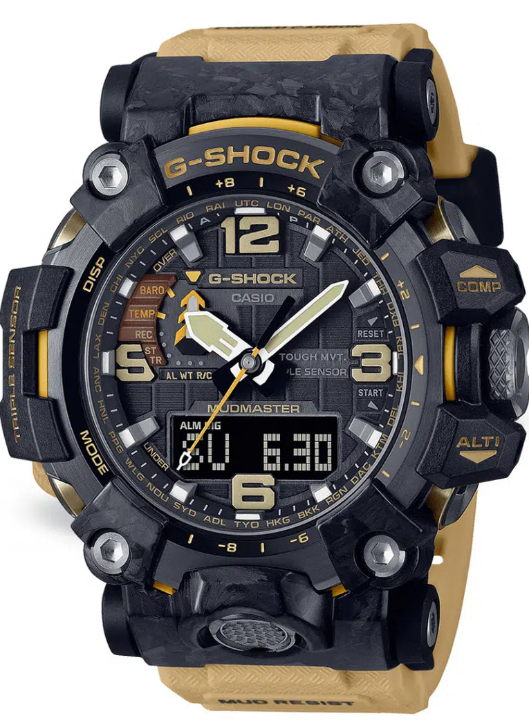 Relógio Casio G-SHOCK Mudmaster GWG-2000-1A5 *Carbon, Solar, Safira