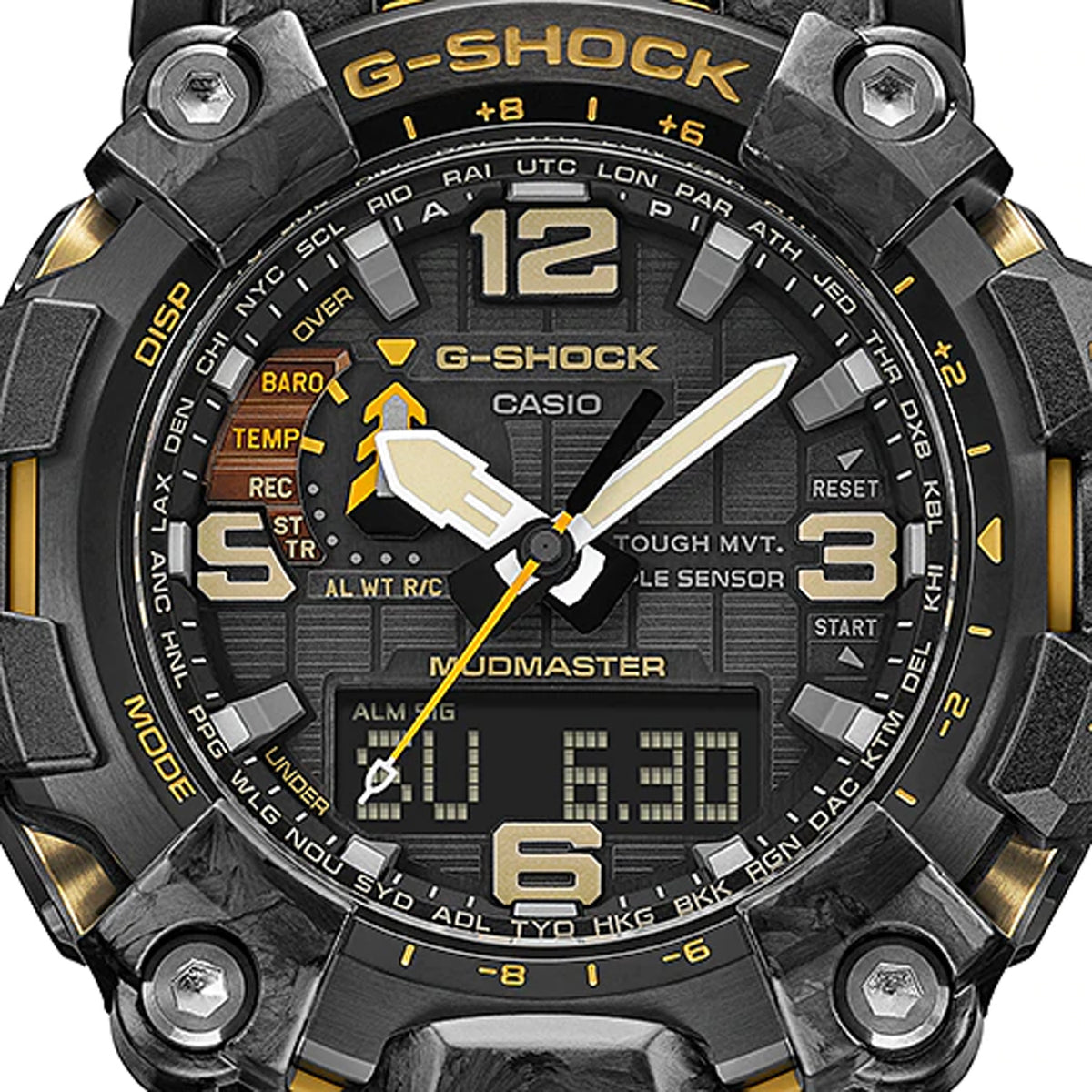 Relógio Casio G-SHOCK Mudmaster GWG-2000-1A5 *Carbon, Solar, Safira