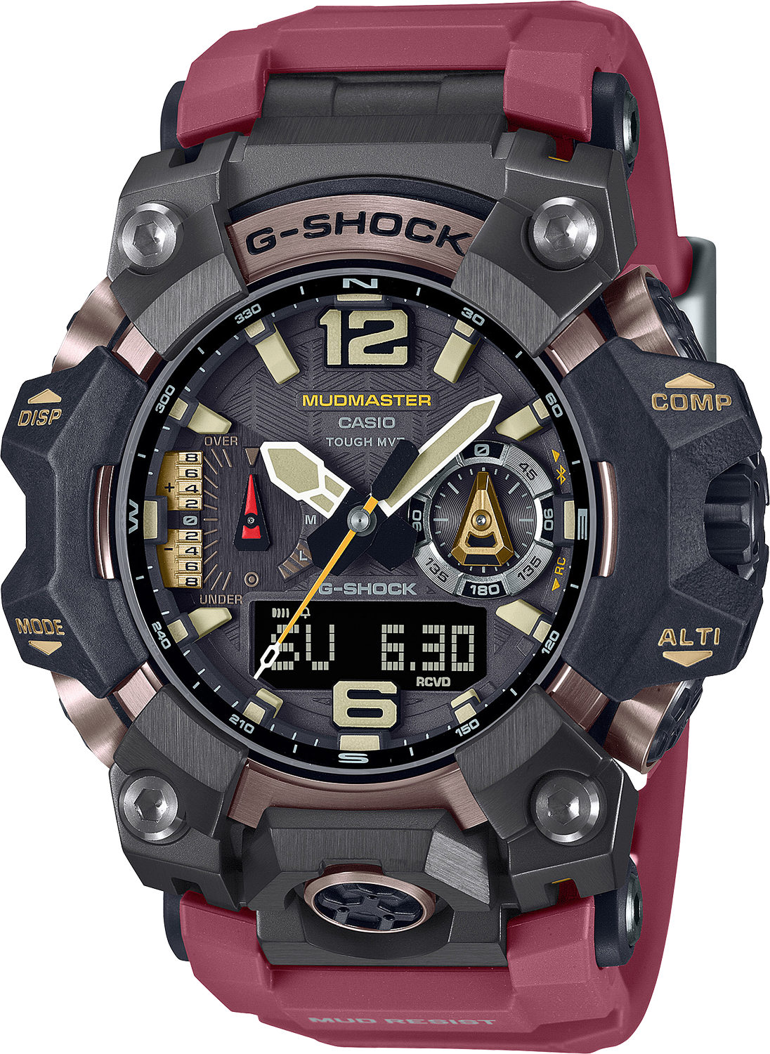 Relógio Casio G-SHOCK Mudmaster GWG-B1000-1A4DR *Carbon, Solar, Safira