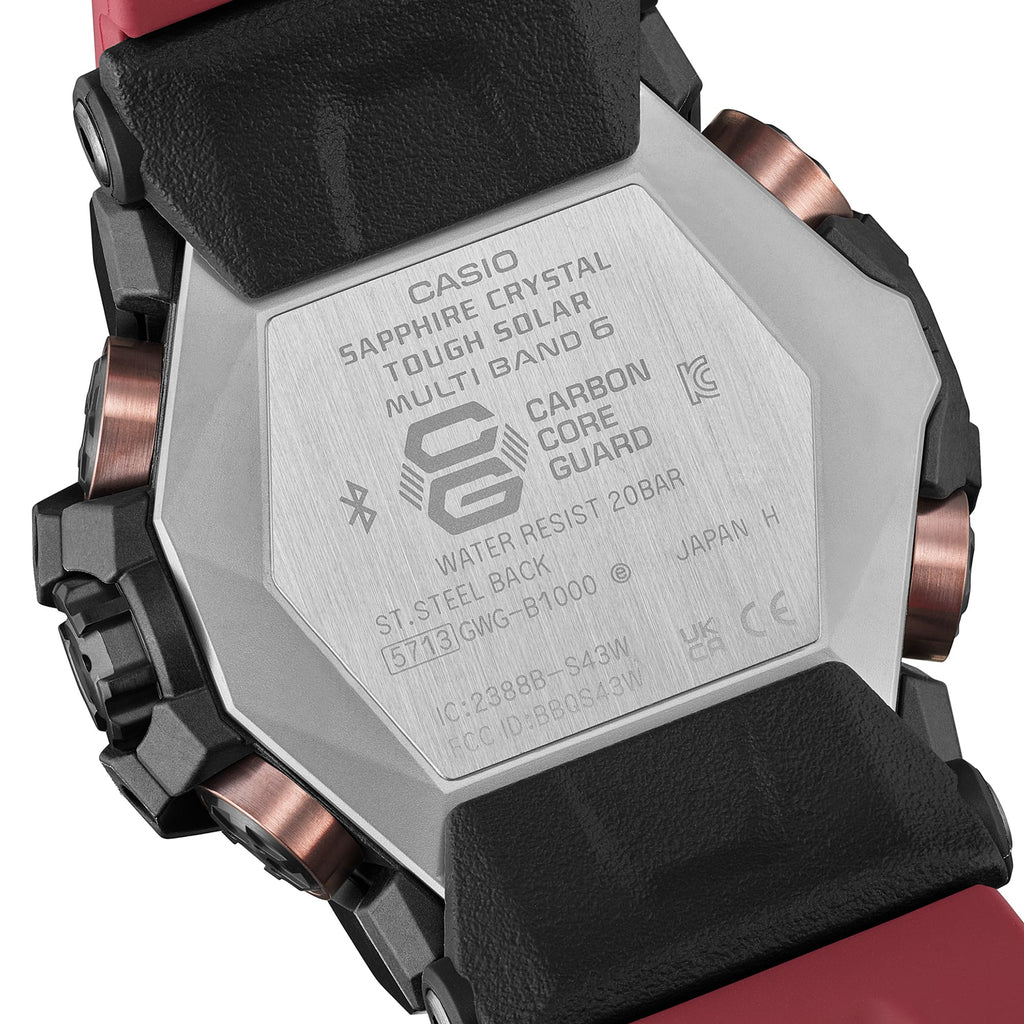 Relógio Casio G-SHOCK Mudmaster GWG-B1000-1A4DR *Carbon, Solar, Safira
