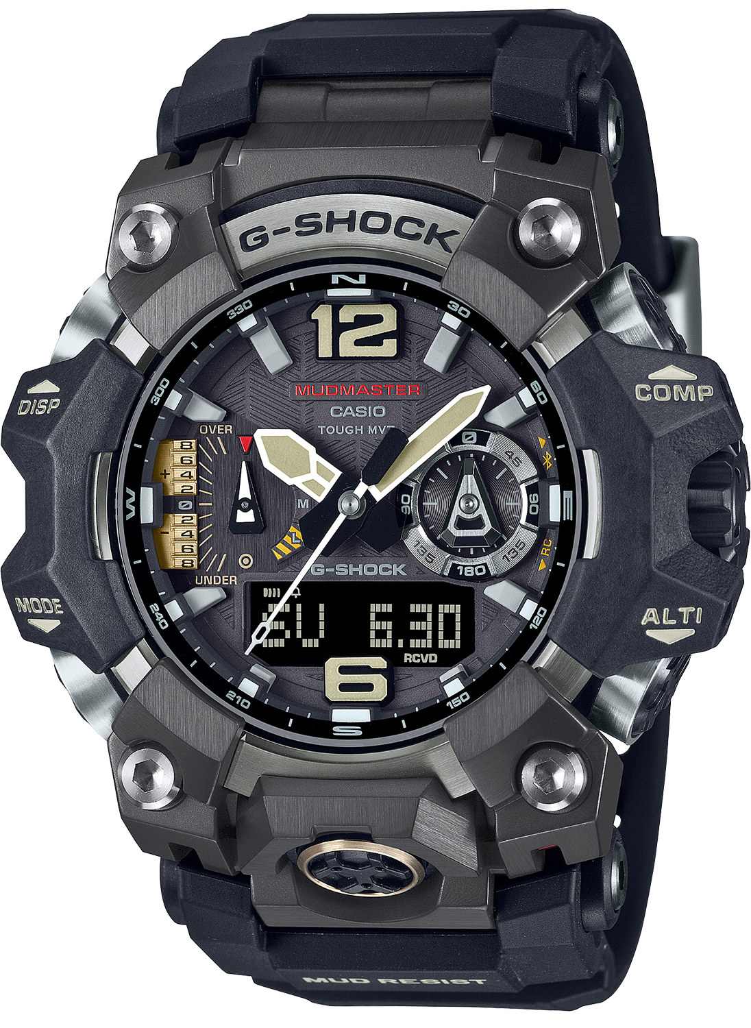 Relógio Casio G-SHOCK Mudmaster GWG-B1000-1ADR *Carbon, Solar, Safira
