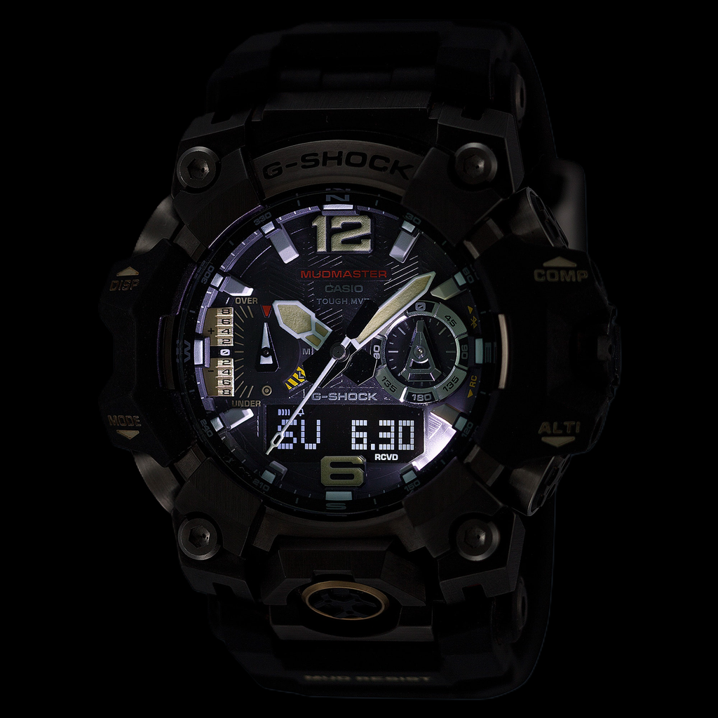 Relógio Casio G-SHOCK Mudmaster GWG-B1000-1ADR *Carbon, Solar, Safira