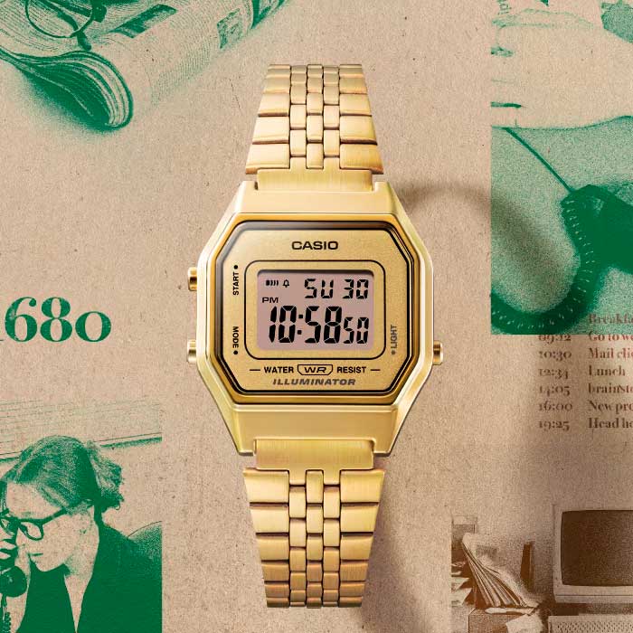 Relógio CASIO Feminino Vintage LA680WGA-9DF