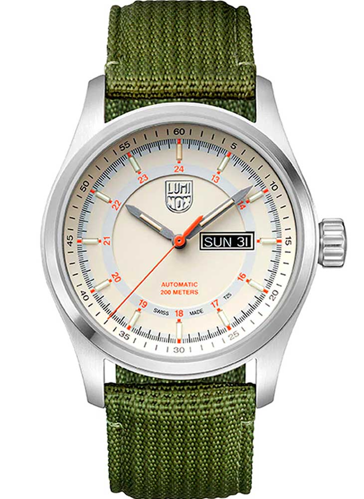 RELÓGIO LUMINOX AUTOMÁTICO ATACAMA FIELD 1907.NF *Safira *Swiss Made