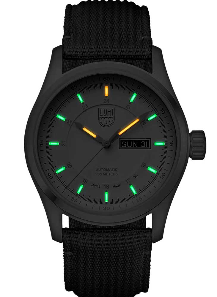 RELÓGIO LUMINOX AUTOMÁTICO ATACAMA FIELD 1907.NF *Safira *Swiss Made