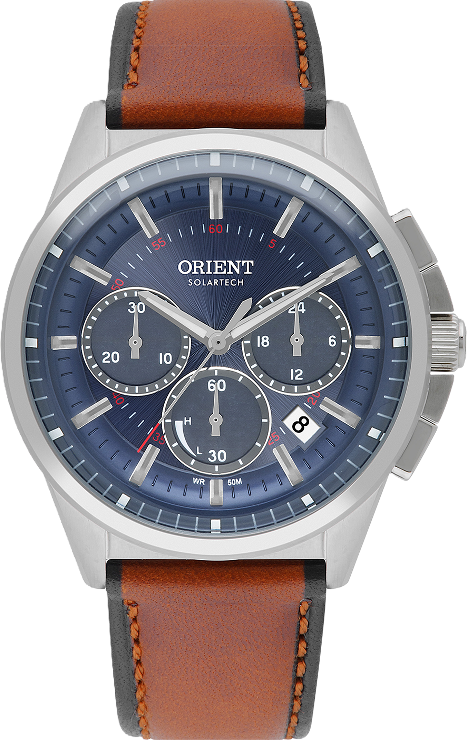 Relógio ORIENT SolarTech Cronógrafo Neo Vintage MBSCC064 D1MX