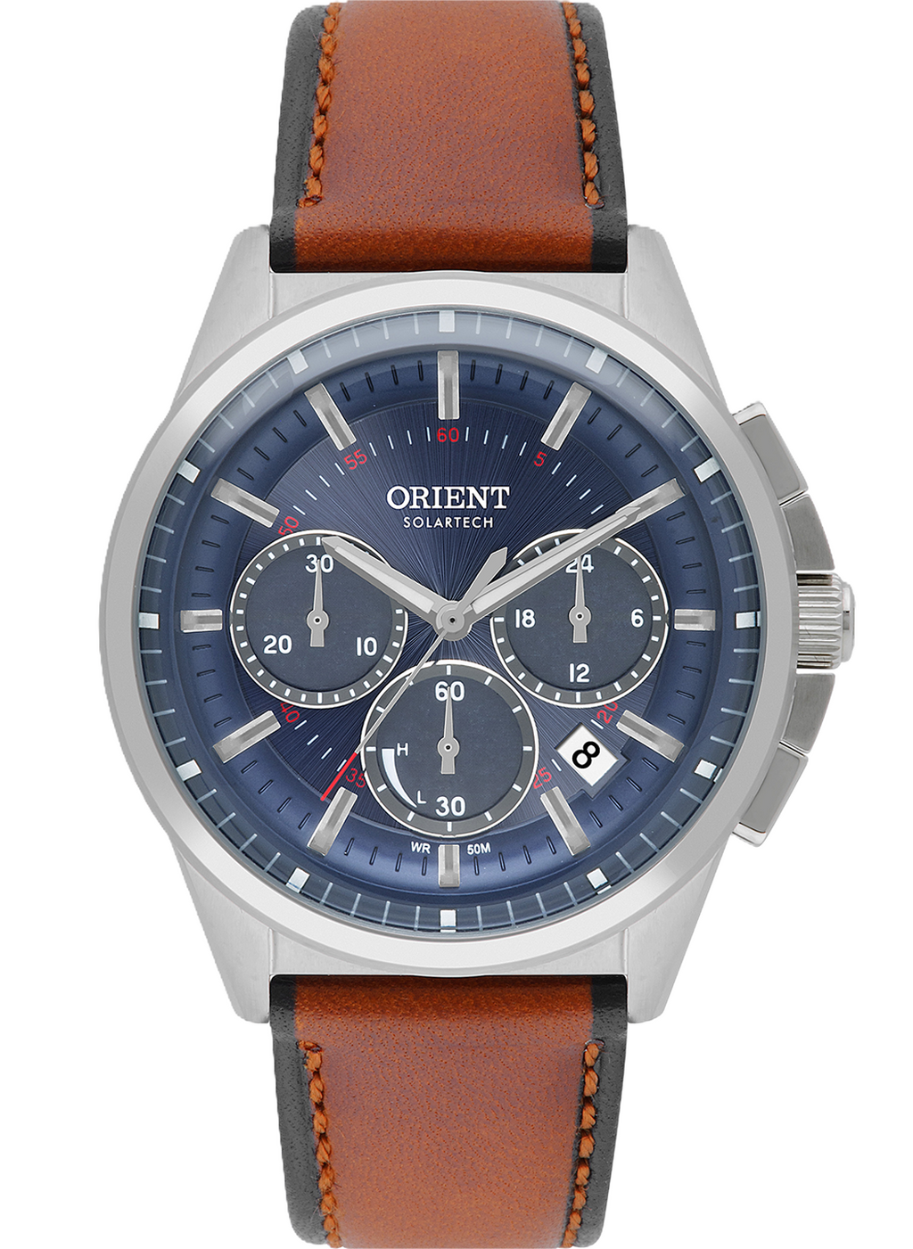 Relógio ORIENT SolarTech Cronógrafo Neo Vintage MBSCC064 D1MX