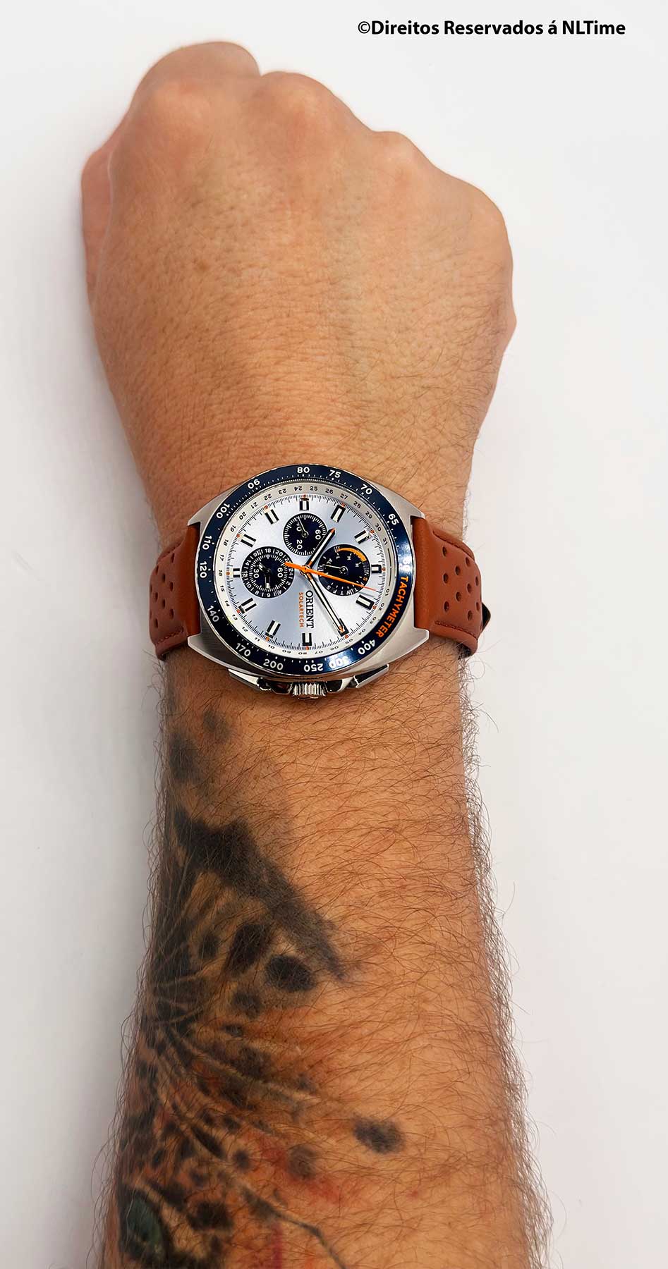 Relógio ORIENT SolarTech Elite Land MBSCC070 *Calendário Perpétuo