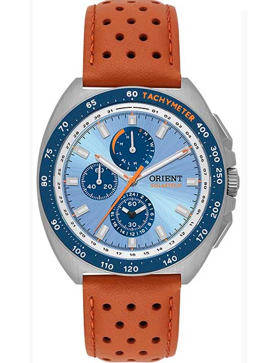 Relógio ORIENT SolarTech Elite Land MBSCC070 *Calendário Perpétuo