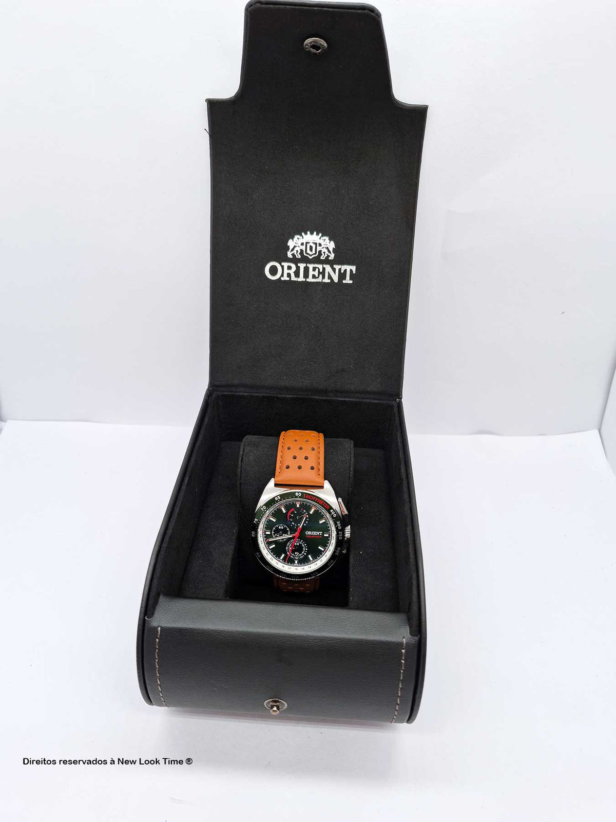 Relógio ORIENT SolarTech Elite Land MBSCC070 *Calendário Perpétuo