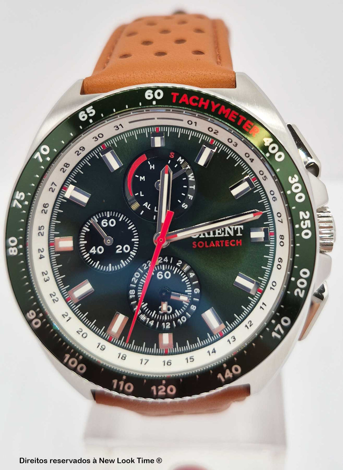 Relógio ORIENT SolarTech Elite Land MBSCC070 *Calendário Perpétuo
