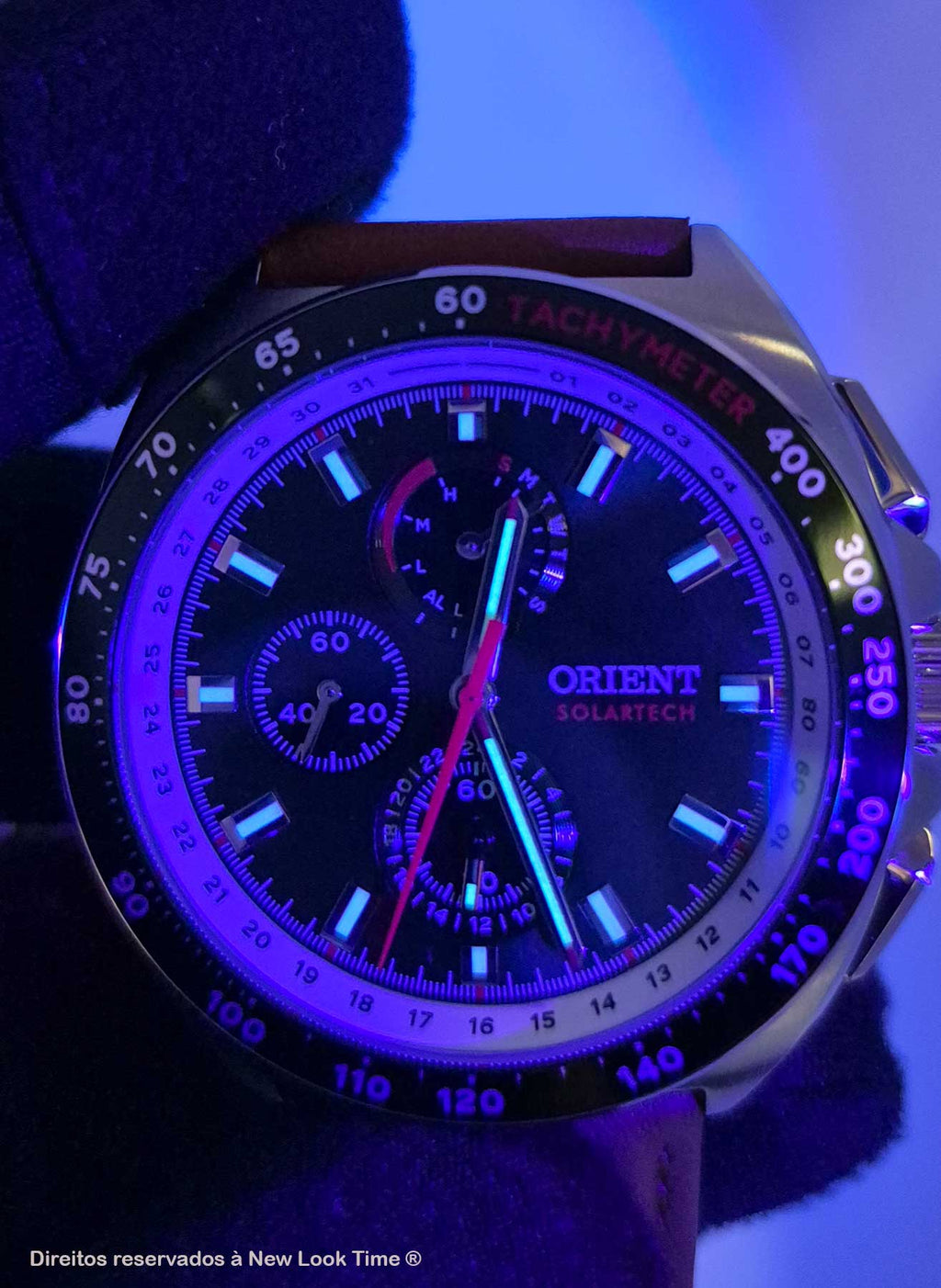Relógio ORIENT SolarTech Elite Land MBSCC070 *Calendário Perpétuo