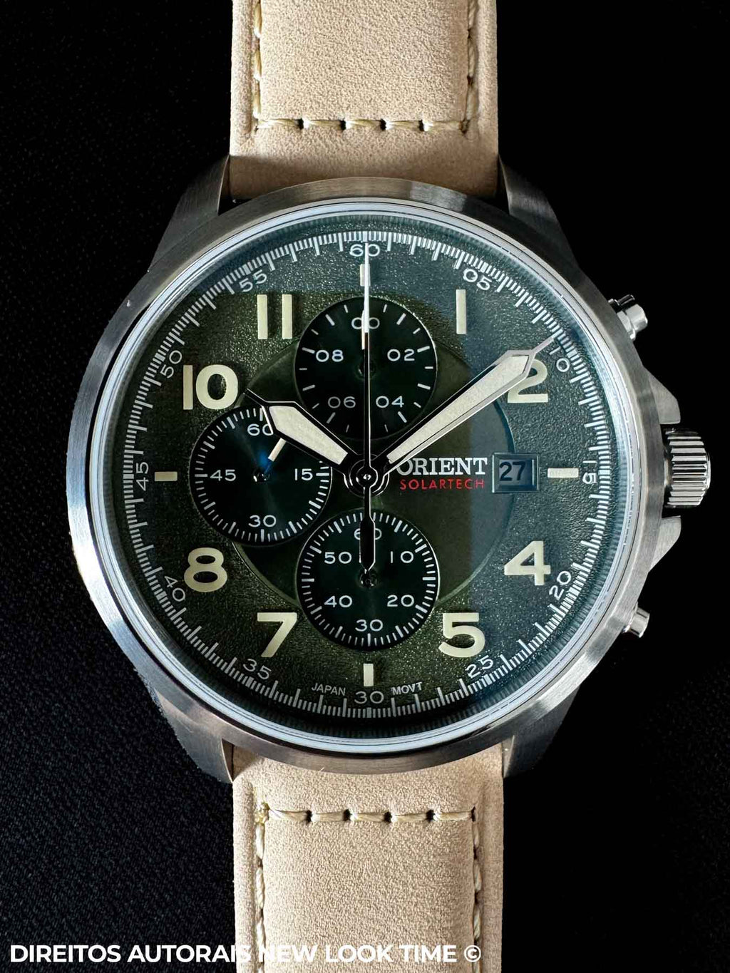 Relógio ORIENT SolarTech Cronógrafo MBSCC071 F2MX