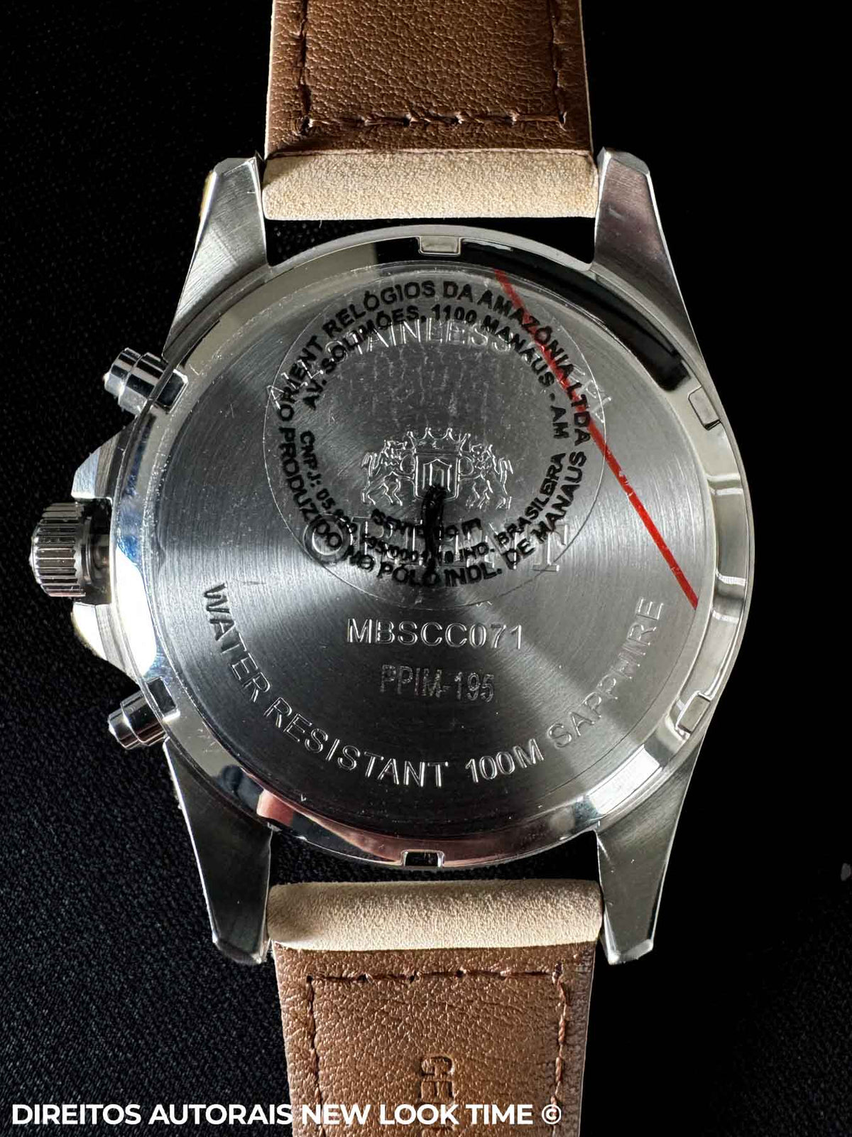 Relógio ORIENT SolarTech Cronógrafo MBSCC071 F2MX