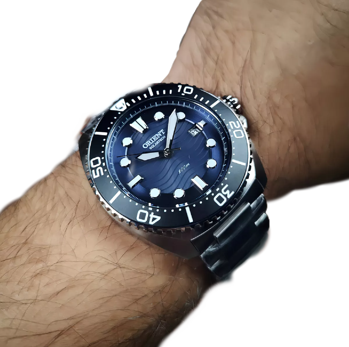 Relógio ORIENT SolarTech Diver MBSS1471 D1SX