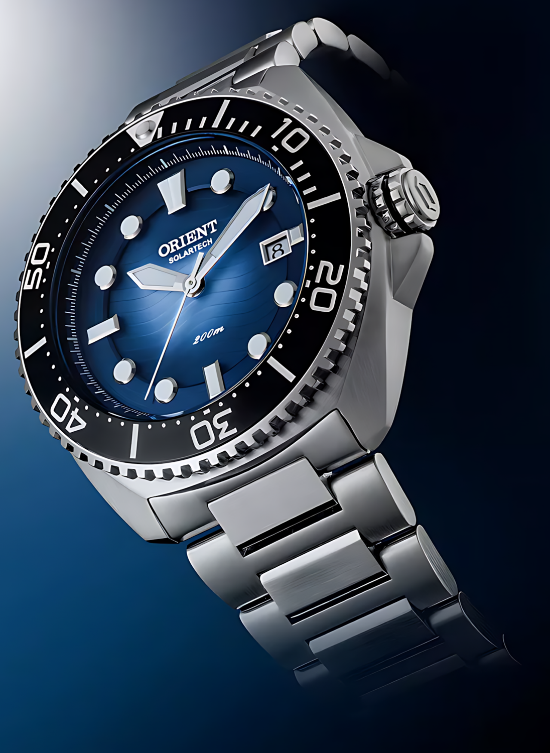 Relógio ORIENT SolarTech Diver MBSS1471 D1SX