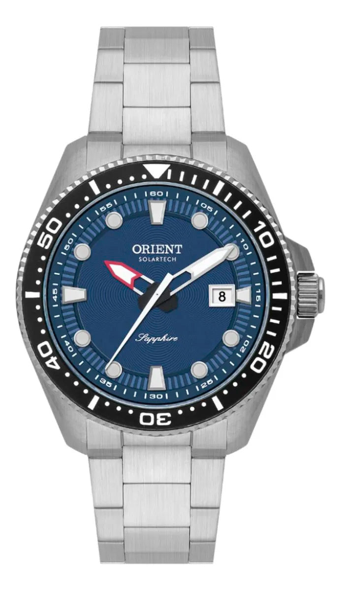 Relógio ORIENT SolarTech ST Elite Sea MBSS1519 D1SX Safira