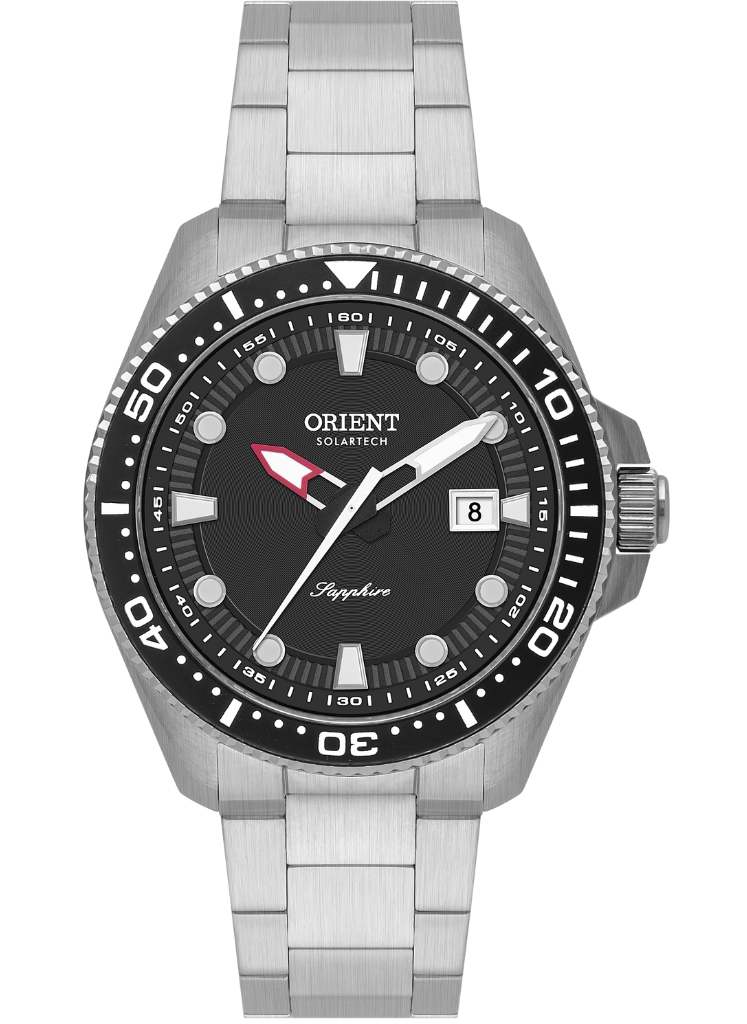 Relógio ORIENT SolarTech ST Elite Sea MBSS1519 G1SX Safira