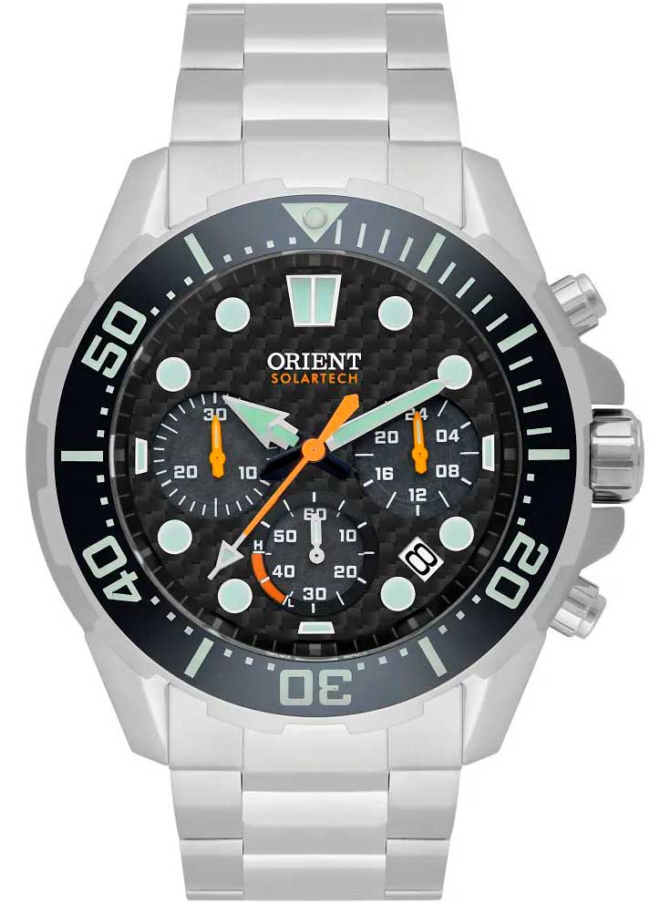 Relógio ORIENT SolarTech Cronógrafo MBSSC260 *Diver 300m