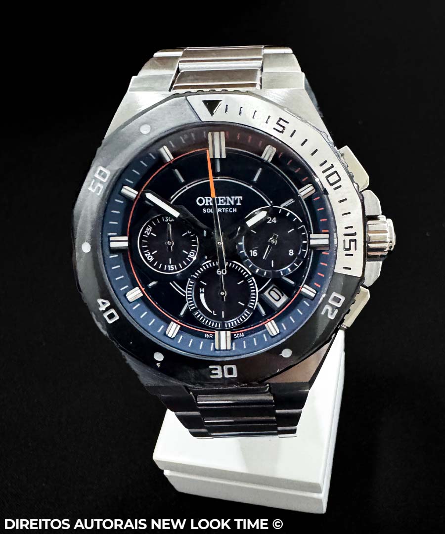 Relógio ORIENT SolarTech Cronógrafo MBSSC277 D1SX