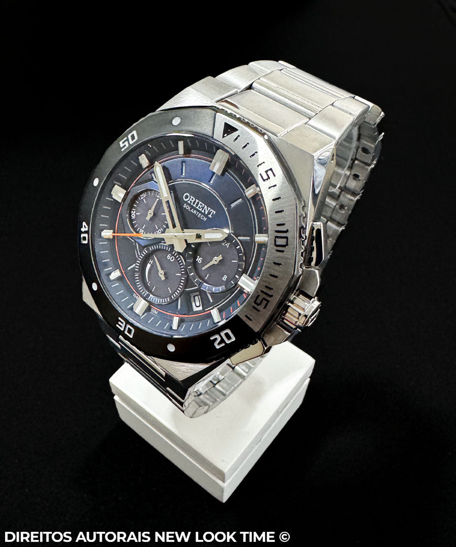 Relógio ORIENT SolarTech Cronógrafo MBSSC277 D1SX