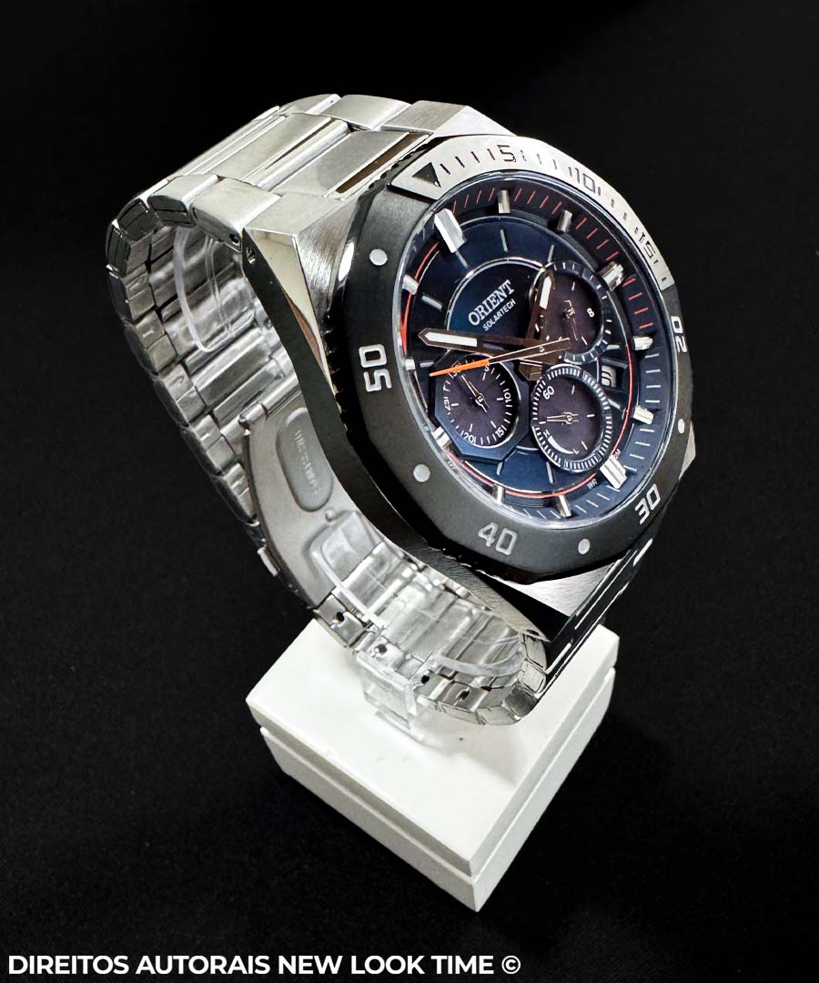 Relógio ORIENT SolarTech Cronógrafo MBSSC277 D1SX